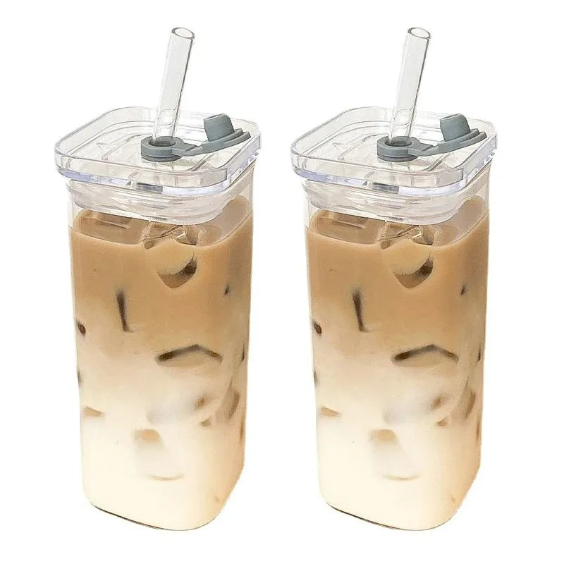 Square Heat Resistant Glass Cup