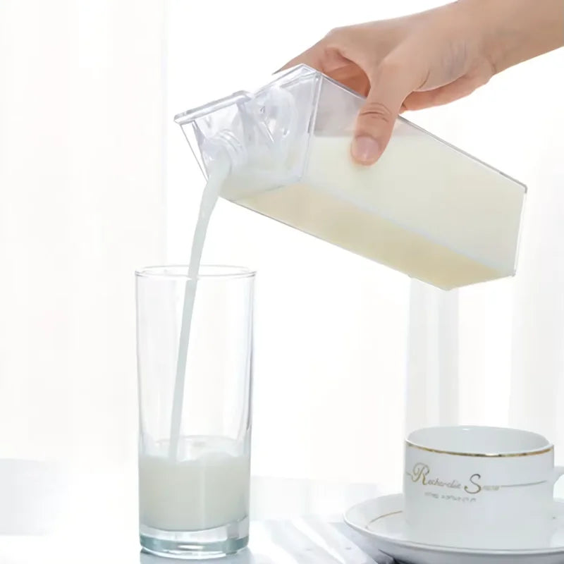 Korean Milk Box Glass Cup