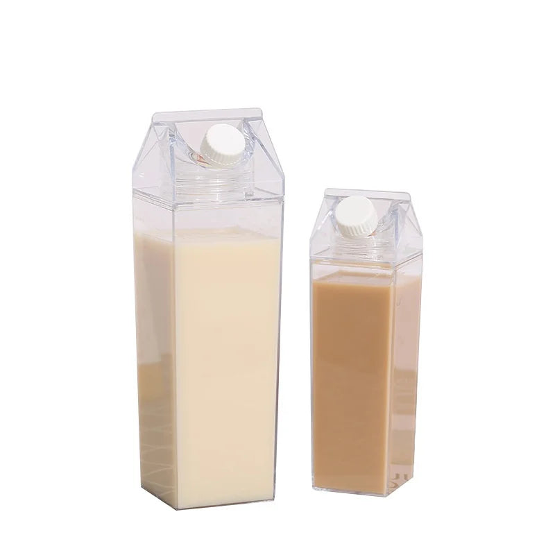 Korean Milk Box Glass Cup